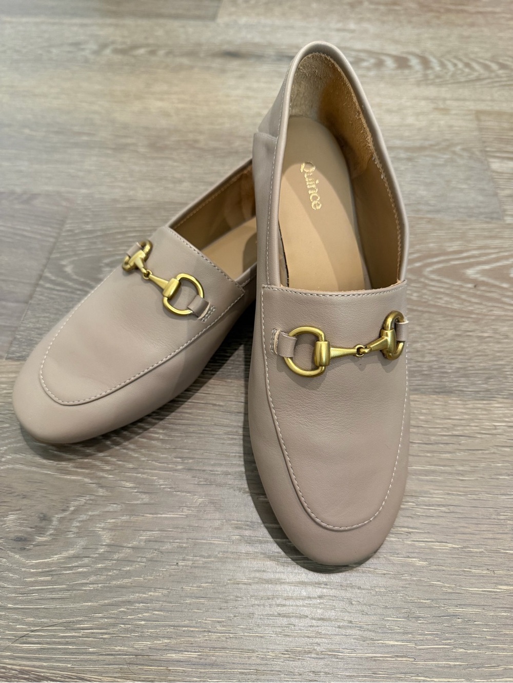 Quince Italian Leather Horsebit Loafers Soft Brown Size 5